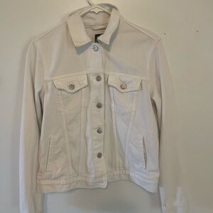White jean jacket